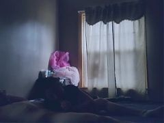 Milf sucks college cock