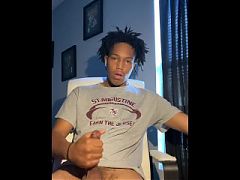 Tatted College Guy Moans Loudly & Shakes Until He Cums